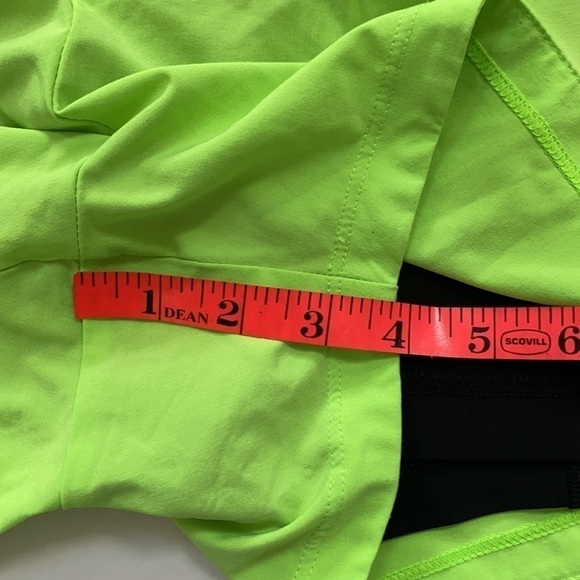 Lime Green & Black Livestrong Nike Dri Fit shorts - Picture 4 of 7